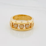 Anillo Bolas de Fuego 9.15g / T10 Oro Amarillo 18K
