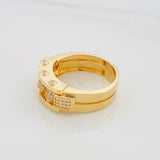 Anillo Bolas de Fuego 9.15g / T10 Oro Amarillo 18K