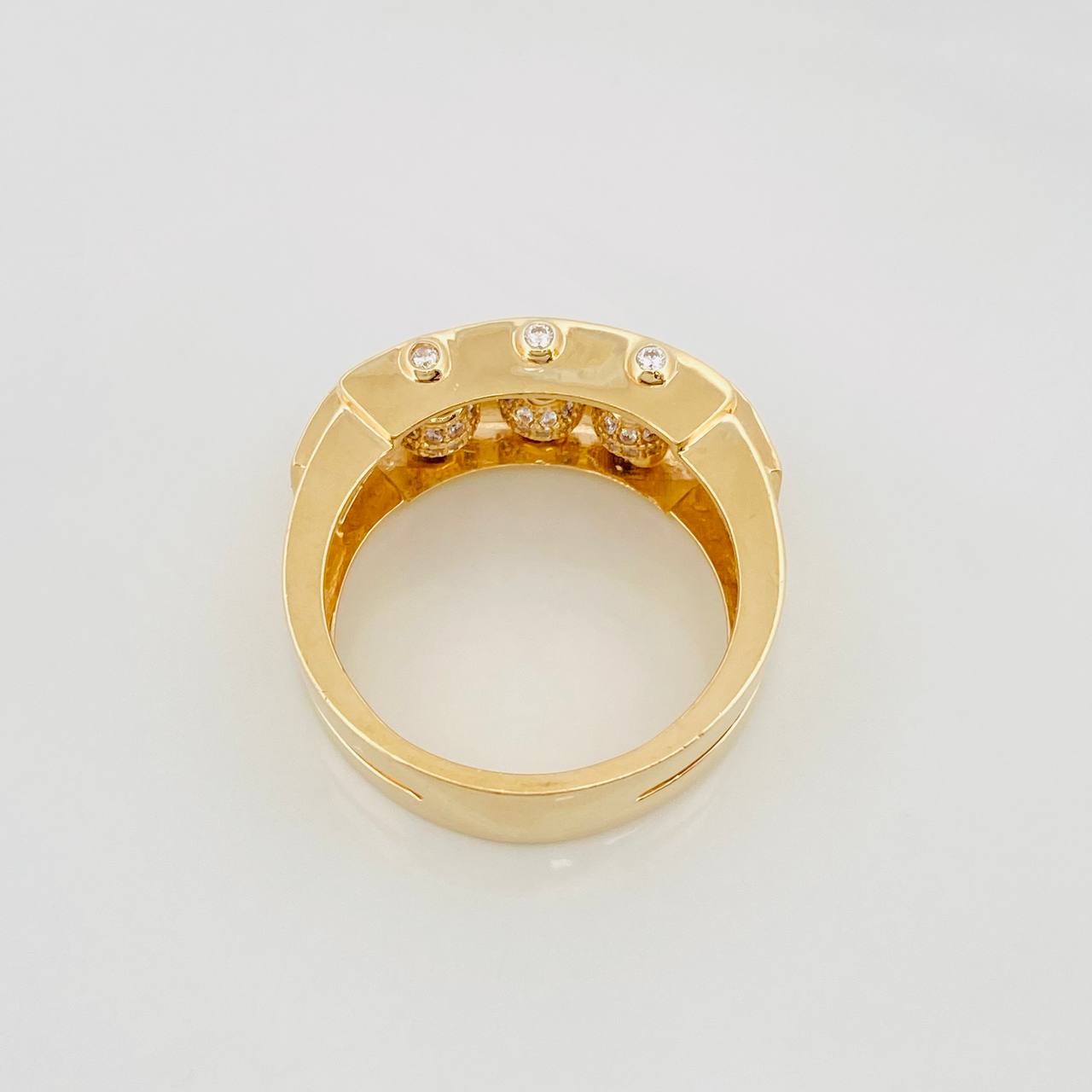 Anillo Bolas de Fuego 11.35g / T11 Oro Amarillo 18K