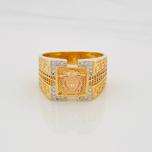 Anillo Medusa 8.05g / T9 Oro Amarillo 18K