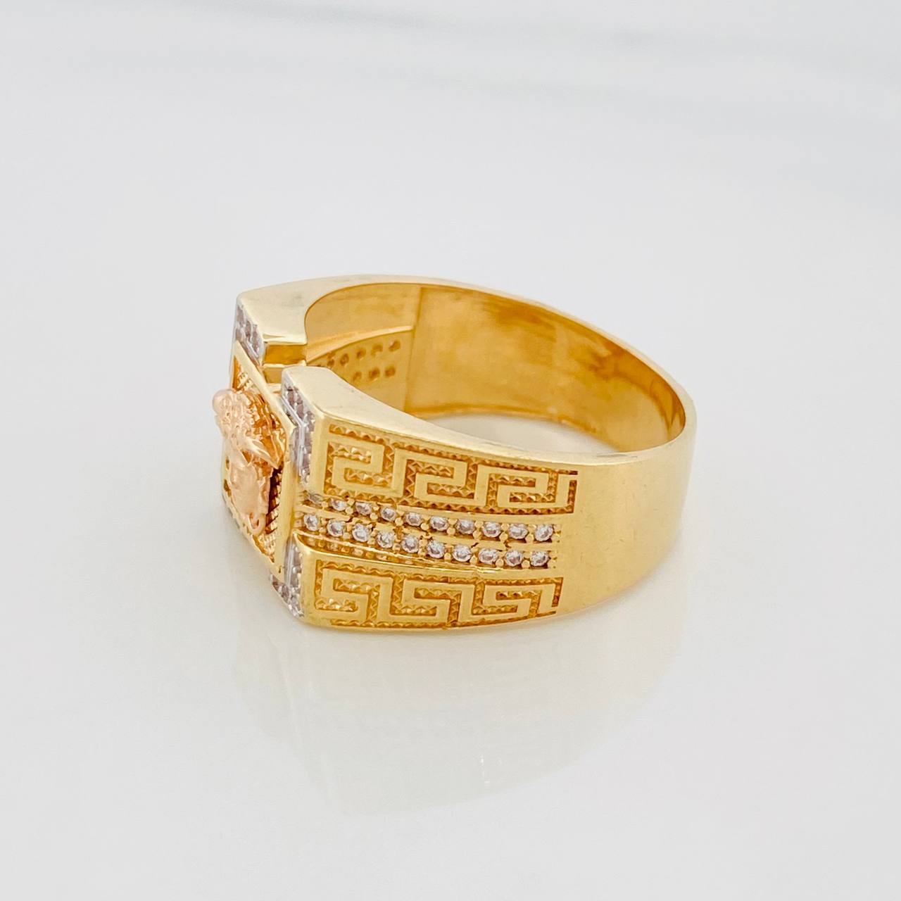 Anillo Medusa 8.05g / T9 Oro Amarillo 18K