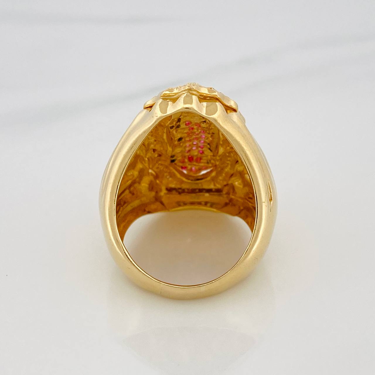 Anillo Virgen Guadalupe 16.7g / T8 Oro Amarillo 18K
