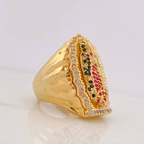 Anillo Virgen Guadalupe 16.7g / T8 Oro Amarillo 18K