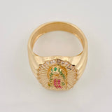Anillo Virgen Guadalupe 6.95g / T8 1/2 Oro Amarillo 18K