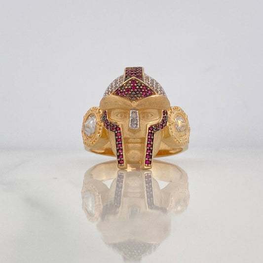 Anillo Gladiador 13.2g / T11 3/4 Dos Oros Amarillo Blanco 18K