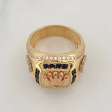 Anillo Corona 14.55g / T8 3/4 Tres Oros 18K