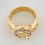 Anillo Herradura de Caballo 12.95g / T10 1/2 Oro Amarillo 18K