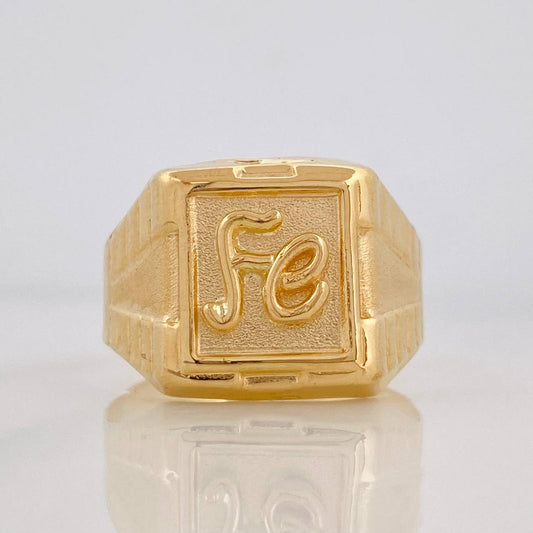 Anillo Fe 3.15g / T8 3/4 Oro Amarillo 18K