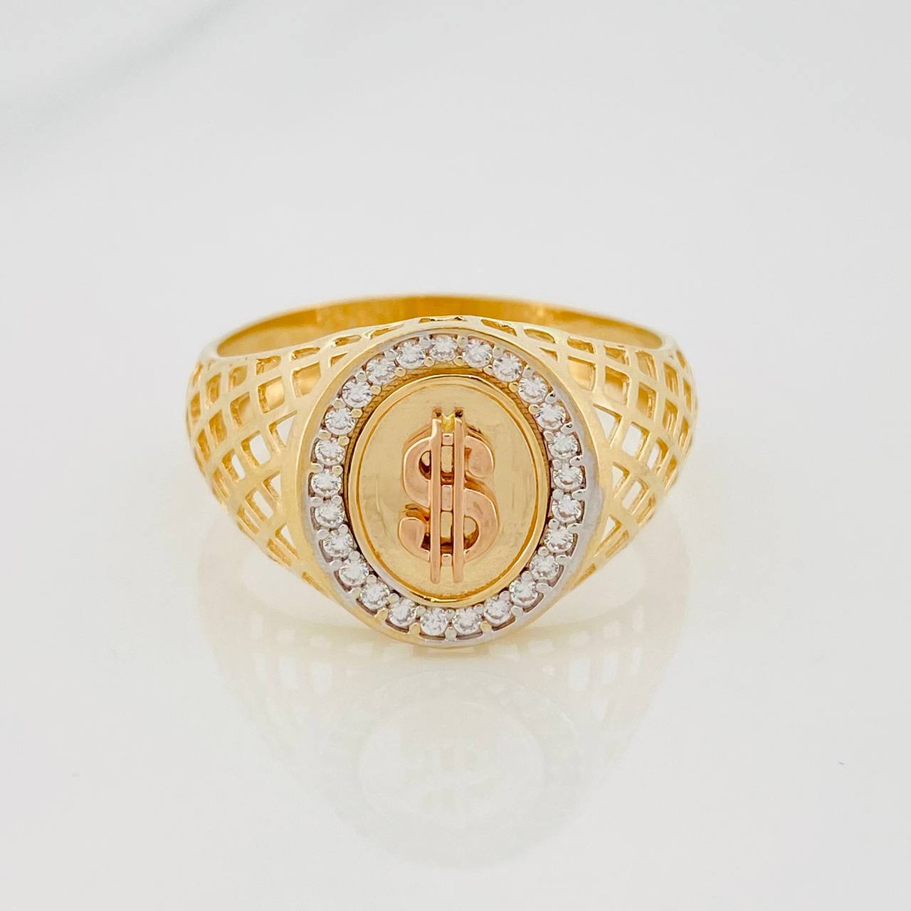 Ring Sign Weight 5.45g / T11 1/2 Two Golds Yellow Rose 18K