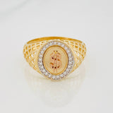 Ring Sign Weight 5.45g / T11 1/2 Two Golds Yellow Rose 18K