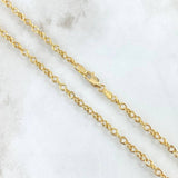 Rope Chain Roll-On 3.4gr / 45cm / 3.2mm Yellow Gold +3 18K