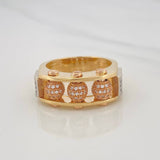 Anillo Bolas de Fuego 11.8g / T9 3/4 Tres Oros 18K