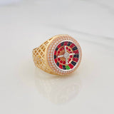 Anillo Ruleta Casino 9.8g / T9 Tres Oros 18K