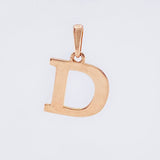 Dije Letra D 2.2gr / 3/4 in / Oro Rosa Nac.Esp. 18K