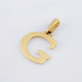 Letter G Pendant 1.65gr / 3/4 in / Yellow Gold Nac.Esp. 18K