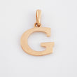 Letter G Pendant 1.85gr / 3/4 in / Rose Gold Nac.Esp. 18K