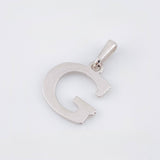 Letter G Pendant 1.85gr / 3/4 in / White Gold Nac.Esp. 18K