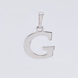 Letter G Pendant 1.85gr / 3/4 in / White Gold Nac.Esp. 18K