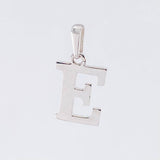 Letter E Pendant 1.8gr / 3/4 in / White Gold Nac.Esp. 18K