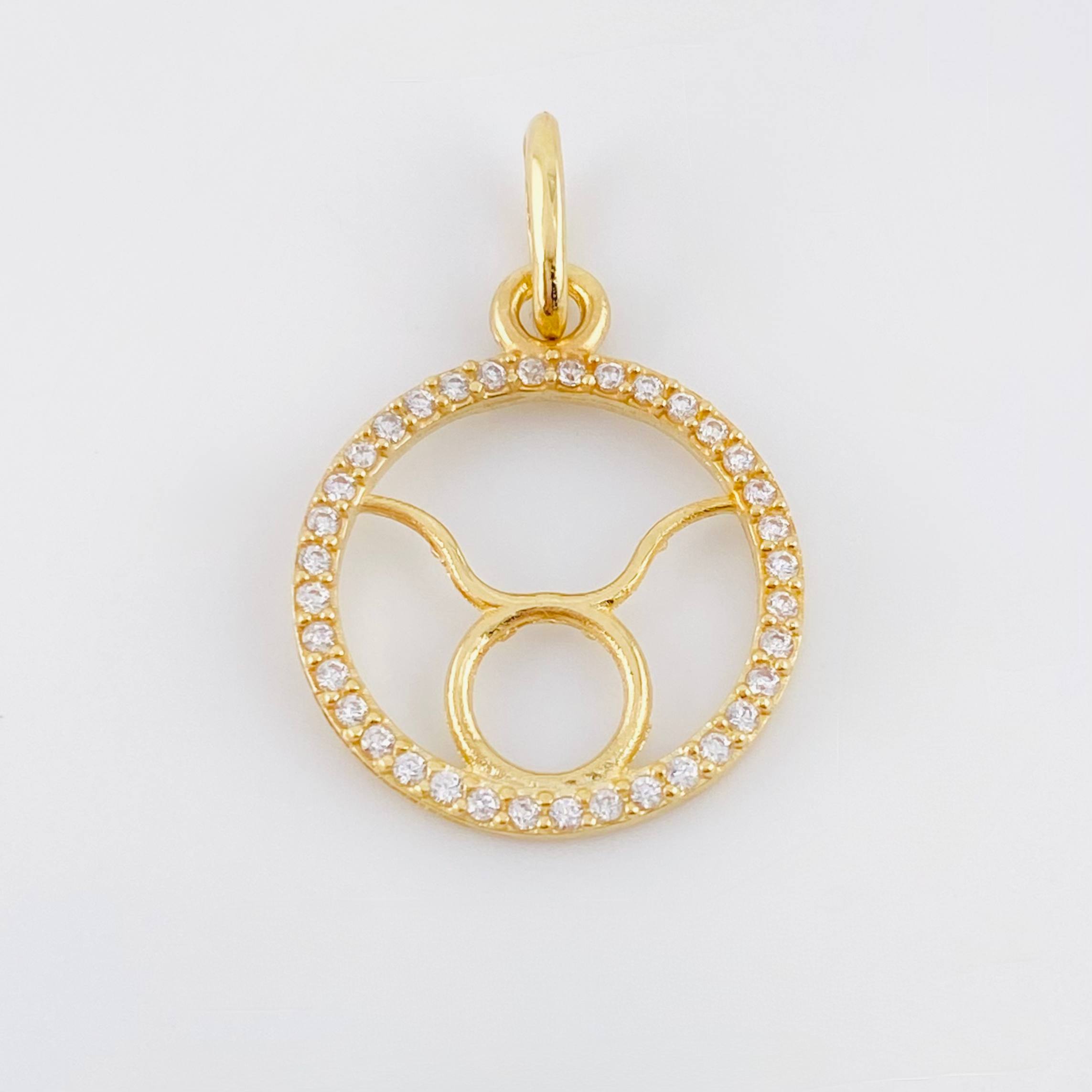 Dije Signo Tauro 1.25gr / 3/4 in / Oro Amarillo 18K ©