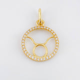 Dije Signo Tauro 1.25gr / 3/4 in / Oro Amarillo 18K ©