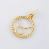 Dije Signo Tauro 1.25gr / 3/4 in / Oro Amarillo 18K ©