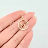 Dije Signo Tauro 1.25gr / 3/4 in / Oro Amarillo 18K ©