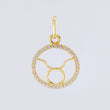 Dije Signo Tauro 1.25gr / 3/4 in / Oro Amarillo 18K