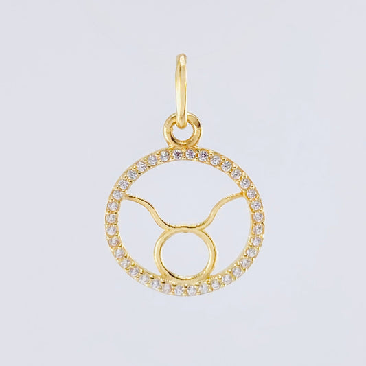 Dije Signo Tauro 1.25gr / 3/4 in / Oro Amarillo 18K