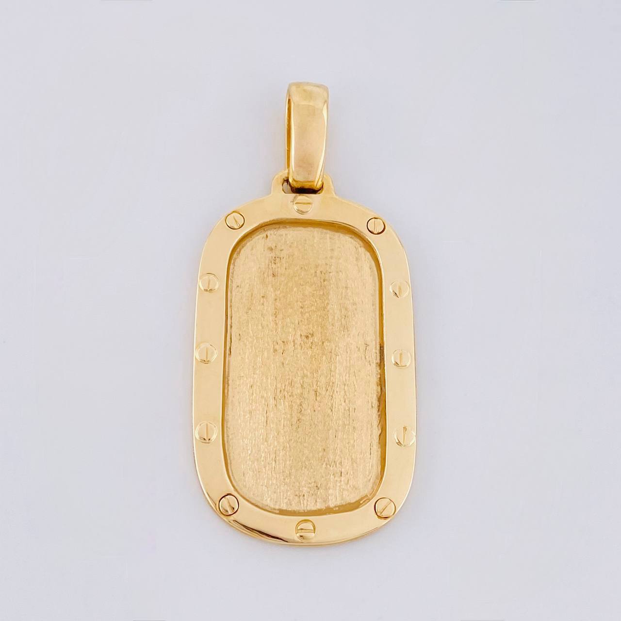 Dije Placa Marco Tornillos 15.7g / 2 1/4 in Oro Amarillo 18K
