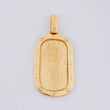 Dije Placa Marco Tornillos 15.7g / 2 1/4 in Oro Amarillo 18K
