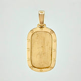 Dije Placa Marco Tornillos 15.7g / 2 1/4 in Oro Amarillo 18K