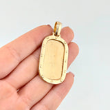 Dije Placa Marco Tornillos 15.7g / 2 1/4 in Oro Amarillo 18K