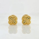 Topos Trebol Diamantado 0.5g / in / 4.5mm Oro Amarillo 18K
