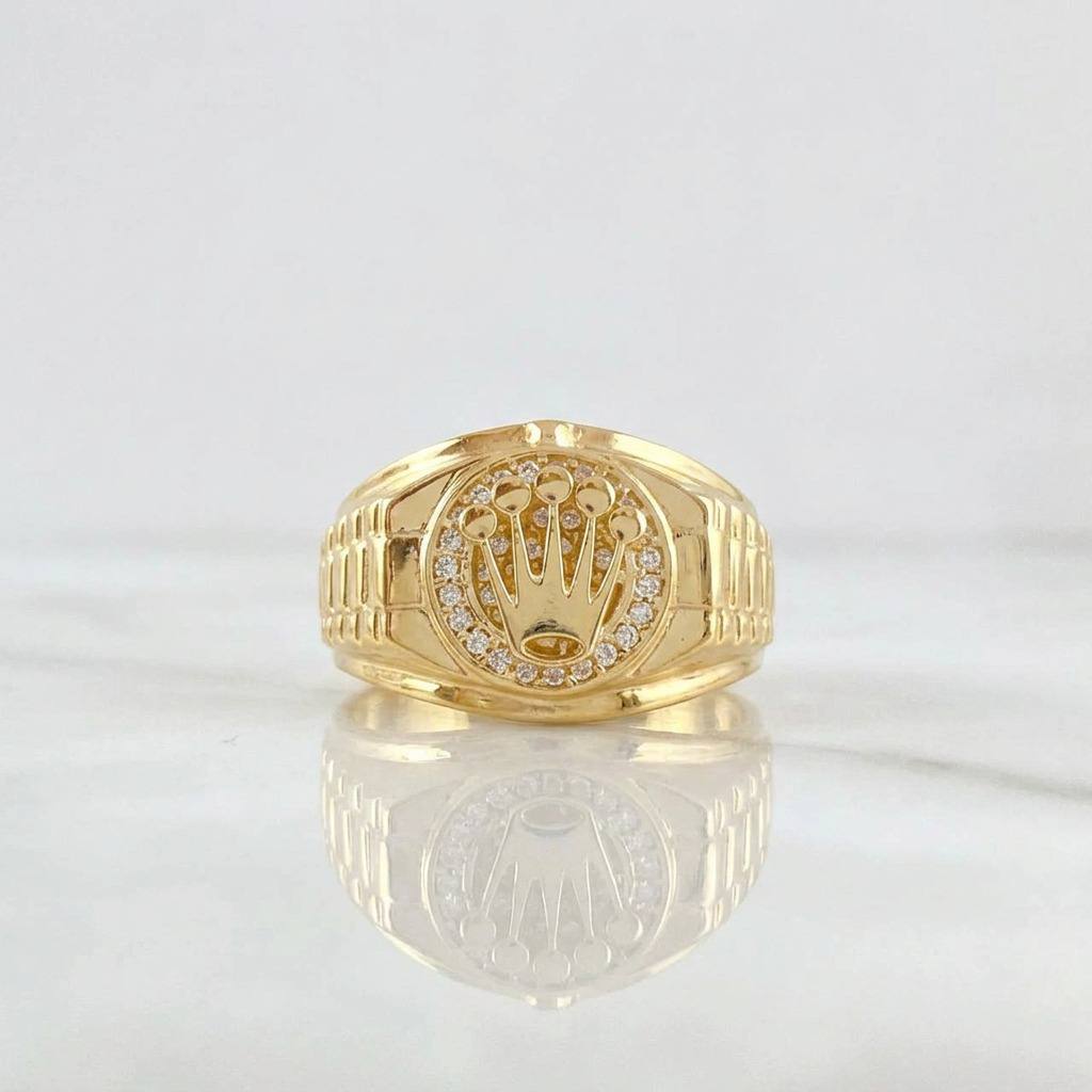 Anillo Correa Corona 6.45g / T11 Oro Amarillo 18K