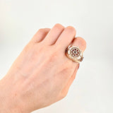 Anillo Timón Móvil 12.7g / T10 1/4 Oro Rosa 18K