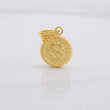 Dije Circulo Letra S 0.6g / 3/4 in Oro Amarillo 18K