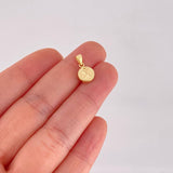 Dije Circulo Letra X 0.4g / 1/2 in Oro Amarillo 18K