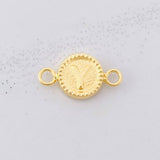 Charm Circle Letter Y 0.45g / 1/2 in Yellow Gold 18K
