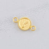 Charm Circle Letter Y 0.45g / 1/2 in Yellow Gold 18K