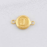 Herraje Circulo Letra J 0.35g / 1/2 in Oro Amarillo 18K