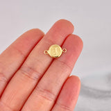 Herraje Circulo Letra J 0.35g / 1/2 in Oro Amarillo 18K