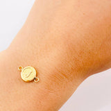 Herraje Circulo Letra J 0.35g / 1/2 in Oro Amarillo 18K