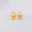 Stud Earrings Skull 1.15g / in / 7.7mm Yellow Gold 18K
