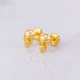 Topos Calavera 1.2g / in / 7.7mm Oro Amarillo 18K