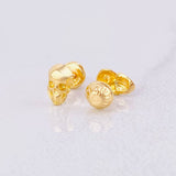 Stud Earrings Skull 1.15g / in / 7.7mm Yellow Gold 18K
