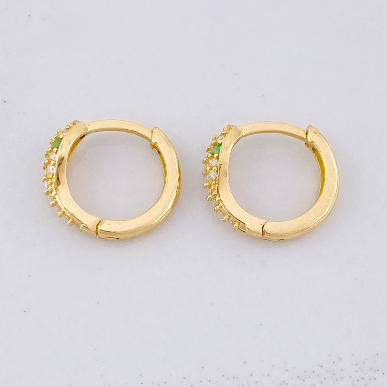 Hoop Earrings Snake 2g / 1/2 in Yellow Gold 18K