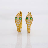 Hoop Earrings Snake 2g / 1/2 in Yellow Gold 18K