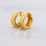 Candongas Tribal 3.85g / 1/2 in Oro Amarillo 18K