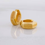 Candongas Tribal 3.85g / 1/2 in Oro Amarillo 18K